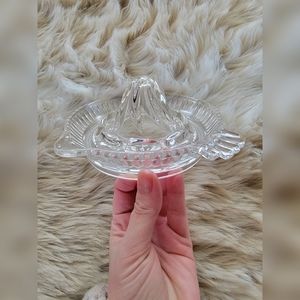 Vintage Clear Glass Juice Reamer
